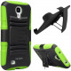 I-Blason Prime Carrying Case (Holster) Smartphone - Green - Abrasion Resistant Interior, Damage Resistant Interior - Silicone - Belt Clip S4-PRIME-GREEN