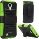 I-Blason Prime Carrying Case (Holster) Smartphone - Green - Shock Absorbing, Impact Resistant, Drop Resistant, Abrasion Resistant - Polycarbonate, Silicone - Logo - Holster, Belt Clip S4A-PRIME-GREEN