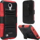 I-Blason Prime Carrying Case (Holster) Smartphone - Red - Shock Absorbing, Impact Resistant, Drop Resistant, Abrasion Resistant - Polycarbonate, Silicone - Logo - Holster, Belt Clip S4A-PRIME-RED