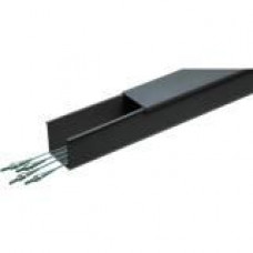 Panduit Fiber-Duct Channel - Black - 6 Pack - TAA Compliance S4X4BL6NM