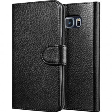 I-Blason Carrying Case (Wallet) Smartphone, Credit Card, ID Card - Black - Fingerprint Resistant, Scratch Resistant - Leather S5-LTH-BLACK