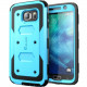 I-Blason Galaxy S6 Armorbox Dual Layer Full Body Protective Case - For Smartphone - Blue - Shock Absorbing, Scratch Resistant, Damage Resistant, Dust Resistant, Lint Resistant - Thermoplastic Polyurethane (TPU), Polycarbonate S6-ARMOR-BLUE
