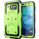 I-Blason Galaxy S6 Armorbox Dual Layer Full Body Protective Case - For Smartphone - Green - Shock Absorbing, Scratch Resistant, Damage Resistant, Dust Resistant, Lint Resistant - Thermoplastic Polyurethane (TPU), Polycarbonate S6-ARMOR-GREEN