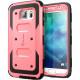 I-Blason Galaxy S6 Armorbox Dual Layer Full Body Protective Case - For Smartphone - Pink - Shock Absorbing, Scratch Resistant, Damage Resistant, Dust Resistant, Lint Resistant - Thermoplastic Polyurethane (TPU), Polycarbonate S6-ARMOR-PINK