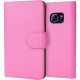 I-Blason Leather Carrying Case (Wallet) Smartphone - Pink - Scratch Resistant - Synthetic Leather S6-LB-PINK