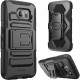I-Blason Prime Carrying Case (Holster) Smartphone - Black - Shock Resistant, Impact Resistant - Polycarbonate, Silicone - Holster, Belt Clip S6-PRIME-BLACK
