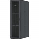 Panduit Rack Cabinet - For LAN Switch, Patch Panel - 45U Rack Height x 19" Rack Width - Floor Standing - Black Powder Coat - Steel - 2497.84 lb Dynamic/Rolling Weight Capacity - 2998.29 lb Static/Stationary Weight Capacity S6522BU