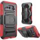 I-Blason Prime Carrying Case (Holster) Smartphone - Red - Impact Resistant, Shock Resistant - Silicone, Polycarbonate - Holster, Belt Clip S6ACT-PRIME-RED