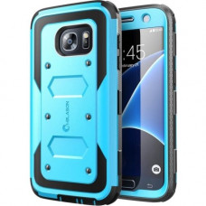 I-Blason SUP Galaxy S7 Armorbox Dual Layer Full Body Protective Case - For Smartphone - Blue - Damage Resistant, Shock Resistant, Drop Resistant, Scratch Resistant, Shock Absorbing - Thermoplastic Polyurethane (TPU), Polycarbonate S7-ARMOR-BLUE