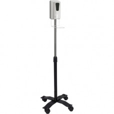 CTA Digital Compact Mobile Automatic Soap Dispenser Stand - Floor - Chrome Plated SAN-CGSD