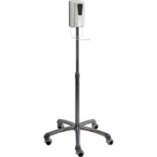 CTA Digital Heavy-Duty Mobile Automatic Soap Dispenser Stand - Floor - Chrome Plated SAN-HFSD