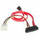 Startech.Com S18in SAS 29 Pin to SATA Cable with LP4 Power - Serial ATA Male SAS729PW18