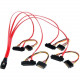 Startech.Com 50cm Internal Serial Attached SCSI Mini SAS Cable - SFF8087 to 4x SFF8482 - 1 x SFF-8087 Male Mini-SAS - 4 x Male SATA Power, 4 x SFF-8482 Mini-SAS - Red - RoHS Compliance SAS808782P50