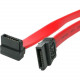 Startech.Com 18in SATA to Right Angle SATA Serial ATA Cable - Female SATA - Female SATA - 1.5ft - Red - RoHS Compliance SATA18RA1