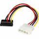 Startech.Com 6in 4 Pin LP4 to Left Angle SATA Power Cable Adapter - 6" - LP4 - SATA - RoHS Compliance SATAPOWADPL