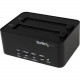 Startech.Com USB 3.0 SATA Hard Drive Duplicator & Eraser Dock - Standalone 2.5/3.5in HDD & SSD Eraser and Cloner - 2 x HDD Supported - 2 x SSD Supported - 2 x Total Bay - 2 x 2.5"/3.5" Bay - Serial ATA/300 - USB 3.0 Type B - RoHS Complia