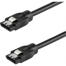 Startech.Com 0.3 m Round SATA Cable - Latching Connectors - 6Gbs SATA Cord - SATA Hard Drive Power Cable - Lifetime Warranty (SATRD30CM) - 0.3 m round SATA cable with straight latching connections - Supports data transfer rates of up to 6Gbs with SATA 3.0