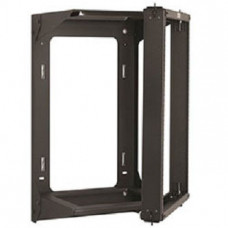 Eaton Swing Gate Wall Mounted Equipment Rack - 19" Rack Width x 25" Rack Depth - Wall Mountable - Black - 150 lb Maximum Weight Capacity SB708193025FB