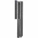 Eaton B-Line RCM+ Vertical Cable Manager, Dual Sided High Density, 6"W X 84"H, Flat Black - Flat Black - 1 Pack - Aluminum, Plastic SB86086D084FB