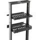 Eaton B-Line Rack-Mounted Double Sided Horizontal Manager W/ Cover, 19" Width, 1U, Flat Black - Flat Black - 1U Rack Height - 19" Panel Width SB87019D1FB