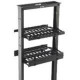 Eaton B-Line Rack-Mounted Double Sided Horizontal Manager W/ Cover, 19" Width, 2U, Flat Black - Flat Black - 2U Rack Height - 19" Panel Width SB87019D2FB