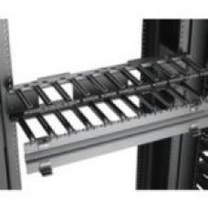Eaton 1U Horizontal Cable Manager - Cable Manager - Black - 1U Rack Height - 19" Panel Width - TAA Compliance SB87019S1FB