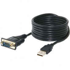 Sabrent USB 2.0 to Serial 6 ft Adapter Cable (FTDI Chipset) - 6 ft Serial/USB Data Transfer Cable for PDA, Digital Camera, Modem, Cellular Phone - First End: 1 x Type A Male USB - Second End: 1 x DB-9 Male Serial - 50 Pack SBT-FTDI-PK50