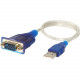 Sabrent USB to Serial Cable Adapter - 1 ft Serial Data Transfer Cable - Type A Male USB - DB-9 Male Serial SBT-USC1M
