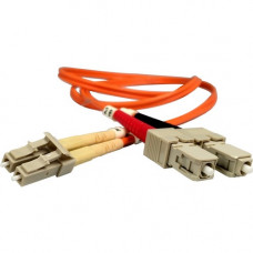 Amer Fiber Optic Duplex Cable - 6.56 ft Fiber Optic Network Cable for Network Device - First End: 2 x SC Male Network - Second End: 2 x LC Male Network SC-LC2MZ