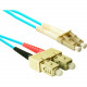 ENET 1M SC/SC Duplex Multimode 50/125 10Gb OM3 or Better Aqua Fiber Patch Cable 1 meter SC-SC Individually Tested - Lifetime Warranty SC2-10G-1M-ENC