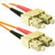 ENET 30M SC/SC Duplex Multimode 50/125 OM2 or Better Orange Fiber Patch Cable 30 meter SC-SC Individually Tested - Lifetime Warranty SC2-50-30M-ENC