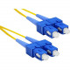 ENET Fiber Optic Duplex Network Cable - 50 ft Fiber Optic Network Cable for Network Device - First End: 2 x SC Male Network - Second End: 2 x SC Male Network - 9/125 &micro;m - Yellow SC2-SM-50F-ENC