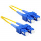 ENET 3M SC/SC Duplex Single-mode 9/125 OS1 or Better Yellow Fiber Patch Cable 3 meter SC-SC Individually Tested - Lifetime Warranty SC2-SM-3M-ENC