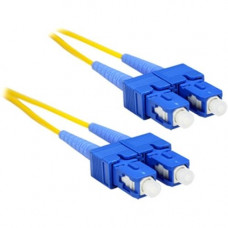 ENET 6M SC/SC Duplex Single-mode 9/125 OS1 or Better Yellow Fiber Patch Cable 6 meter SC-SC Individually Tested - Lifetime Warranty SC2-SM-6M-ENC