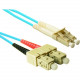 ENET Fiber Optic Duplex Network Cable - Fiber Optic for Network Device - 1.25 GB/s - 9.84 ft - 2 x SC Male Network - 2 x LC Male Network - 50/125 &micro;m - Pink SCLC-PK10G-3M-ENC