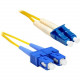 ENET 10M SC/LC Duplex Single-mode 9/125 OS1 or Better Yellow Fiber Patch Cable 10 meter SC-LC Individually Tested - Lifetime Warranty SCLC-SM-10M-ENC