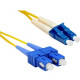 ENET Fiber Optic Duplex Network Cable - 88.58 ft Fiber Optic Network Cable for Network Device - First End: 2 x SC Male Network - Second End: 2 x LC Male Network - 9/125 &micro;m - Yellow SCLC-SM-27M-ENC