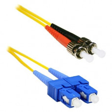 ENET 1M SC/ST Duplex Single-mode 9/125 OS1 or Better Yellow Fiber Patch Cable 1 meter SC-ST Individually Tested - Lifetime Warranty SCST-SM-1M-ENC