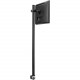 Atdec SD 45.25in pole desk mount with one display head - Loads up to 26.5lb - VESA 75x75, 100x100 - Quick display release - 20&deg; angle adjustment - Landscape/portrait rotation - QuickShift&trade; lever mechanism - Bolt through, desk clamp optio