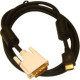 SYBA Multimedia 6 ft DVI Dual Link to HDMI Male to Male Cable Gold Plated Connector - 6 ft DVI-D/HDMI A/V Cable for Audio/Video Device, TV, Projector, Computer, DVD Player, LCD Monitor, Plasma, HDTV - First End: 1 x DVI-D (Dual-Link) Male Digital Video - 