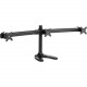 Atdec SD triple monitor desk mount with a freestanding base - Loads up to 17.6lb - VESA 75x75, 100x100 - 20&deg; angle adjustment - Landscape/portrait rotation - Bolt through, freestanding base and all mounting hardware included - TAA Compliance SD-FS