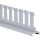 PANDUIT 6ft Panduct Slotted Divider Wall - Light Gray - 6 Pack - TAA Compliance SD2H6