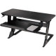 3m Precision Standing Desk - Up to 24" Screen Support - 45 lb Load Capacity - 6.2" Height x 42" Width x 23.2" Depth - Medium Density Fiberboard (MDF) - Black - TAA Compliance SD70B