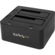 Startech.Com USB 3.0 Dual Hard Drive Docking Station with UASP for 2.5/3.5in SSD / HDD - SATA 6 Gbps - 2 x Total Bay - 2 x 2.5"/3.5" Bay - UASP Support - Serial ATA/600 - USB 3.0 - Plastic - RoHS Compliance SDOCK2U33