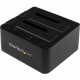 Startech.Com USB 3.0 / eSATA Dual Hard Drive Docking Station with UASP for 2.5/3.5in SATA SSD / HDD - SATA 6 Gbps - 2 x Total Bay - 2 x 2.5"/3.5" Bay - UASP Support - Serial ATA/600 - USB 3.0, eSATA - Plastic - RoHS Compliance-RoHS Compliance SD