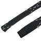 PANDUIT 500ft Braided Expandable Sleeving - Cable Sleeve - Black - 1 Pack - TAA Compliance SE75P-DR0
