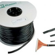 Panduit Braided Expandable Sleeving - Black - 1 Pack - Polyethylene Terephthalate (PET) - TAA Compliance SE200P-TR0