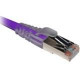 CP TECH Clear Cat.5e Patch Network Cable - 4 ft Category 5e Network Cable for Network Device - First End: 1 x RJ-45 Male Network - Second End: 1 x RJ-45 Male Network - Patch Cable - Shielding - Purple SH-C5E-PU-04-CL