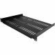 Startech.Com 1U Vented Server Rack Cabinet Shelf - Fixed 12" Deep Cantilever Rackmount Tray for 19" Data/AV/Network Enclosure w/Cage Nuts - 1U 19in vented server rack cabinet shelf/rackmount cantilever tray 12in deep - Universal fit in existing 