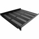 Startech.Com 1U Vented Server Rack Cabinet Shelf - Fixed 20" Deep Cantilever Rackmount Tray for 19" Data/AV/Network Enclosure w/Cage Nuts - 1U 19in vented server rack cabinet shelf/rackmount cantilever tray 20in deep - Universal fit in existing 